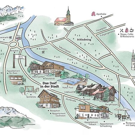 Das Dorf In Der Stadt Schladming Eksteriør bilde